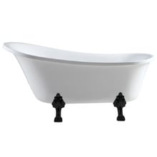 Elizabeth  Acrylic Freestanding Clawfoot Bath